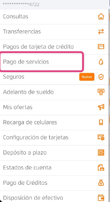 Pagos de servicios App de BCP