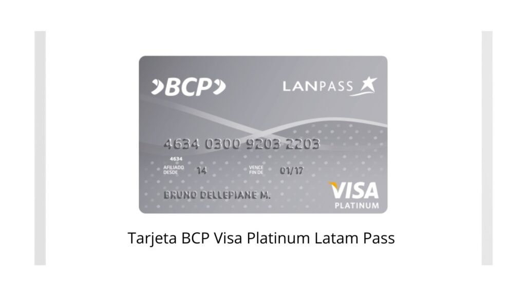 Tarjeta de crédito BCP Visa Platinum Latam Pass