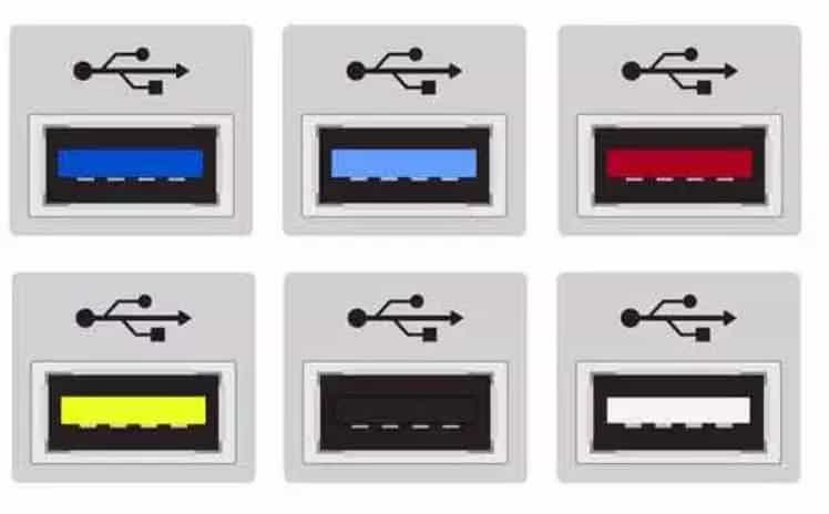 Colores de los Puertos USB y su Significado