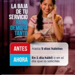 Dar de baja internet o telefonía ahora toma solo un día hábil